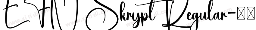 EFN Skrypt Regular字体转换